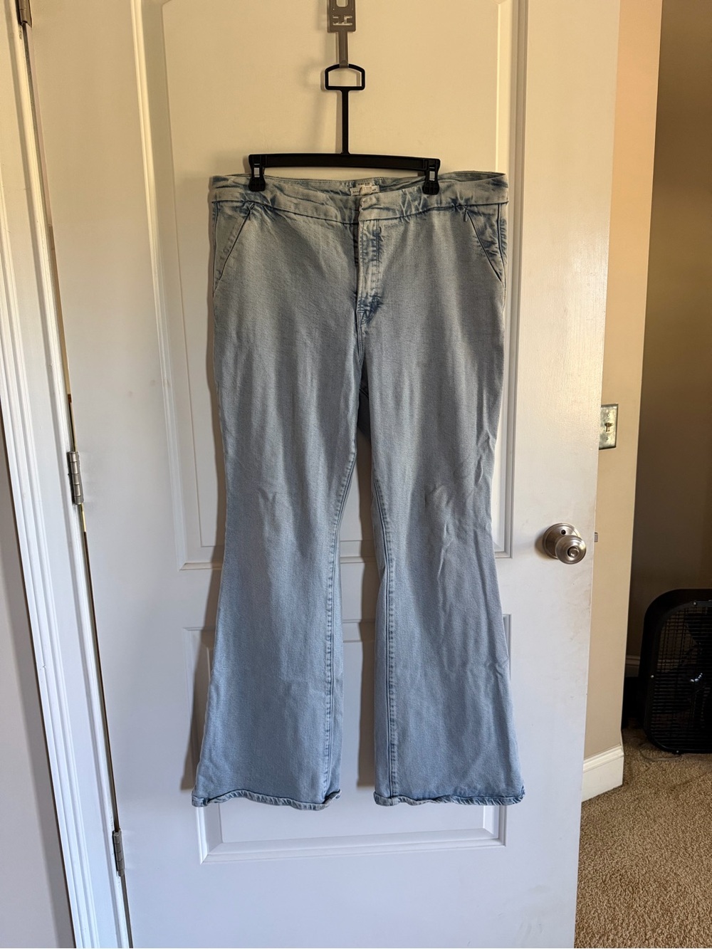 Good American Light Blue Flare Jeans